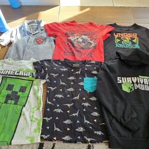 Boys Mixed Graphic Tees And Hoodie